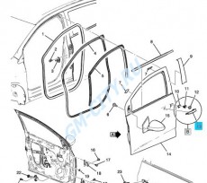 Ручка двери внешняя под окрас