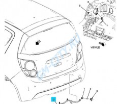 Жгут заднего парктроника