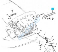 Накладка крышки багажника седан т300