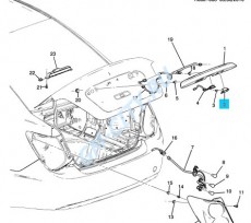 Фонарь освещения номерного знака
