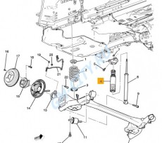 Пыльник заднего амортизатора