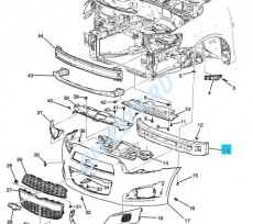 Отбойник переднего бампера