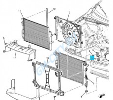 Отбойник радиатора верхний