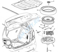 Откидная панель пола багажника хэтчбек
