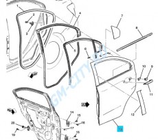 Дверь задняя правая