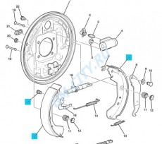 Колодки тормозные задние