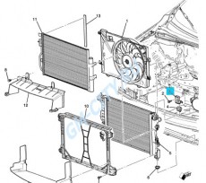 Кронштейн радиатора верхний