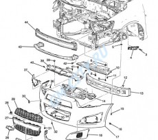 Панель переднего номерного знака