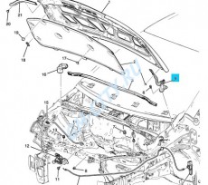 Петля капота правая
