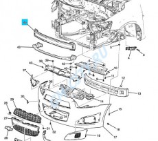Усилитель бампера переднего