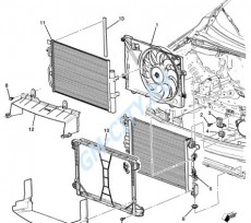 Воздухозаборник радиатора нижний