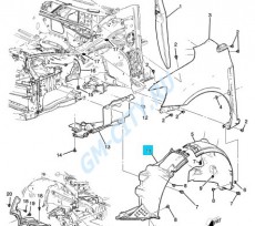 Подкрылок передний левый часть 1