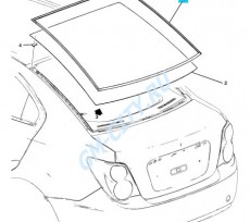 Стекло заднее