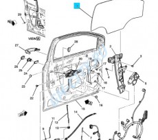 Стекло передней правой двери