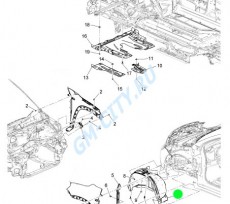 Подкрылок передний левый