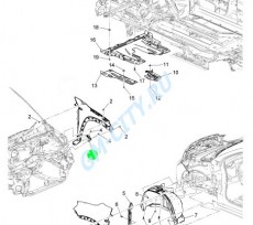 Кронштейн крыла правого переднего
