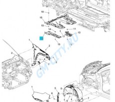 Защита моторного отсека, правая панель