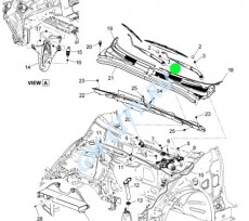 Поводок стеклоочистителя правый