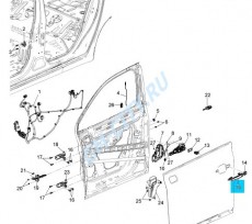 Крышка ручки замка двери