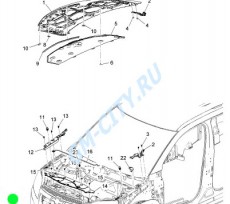 Замок капота