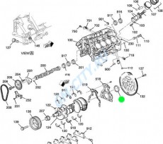 Сальник коленвала задний 5,3