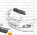 Решетка радиатора нижняя Chevrolet Captiva C140