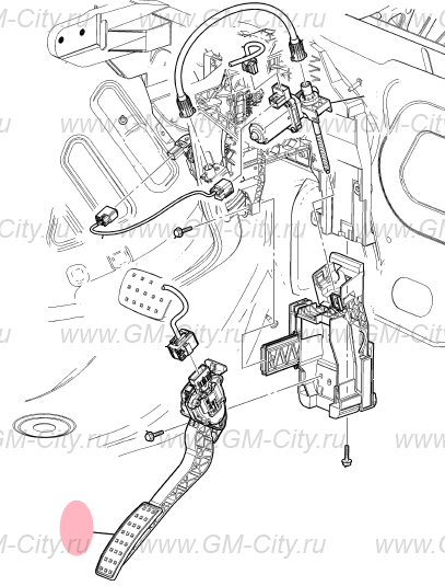 Педаль акселератора купить для Cadillac SRX ІІ - 20832744