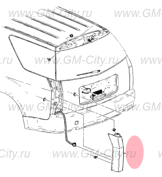 Фара задняя левая в сборе купить для Cadillac SRX І - 25936967