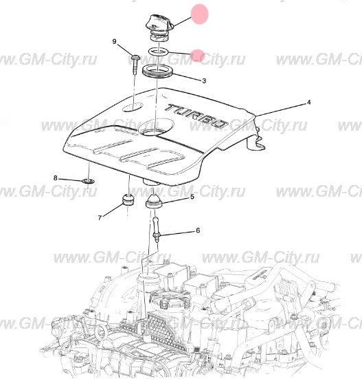 Маслозаливная крышка купить для Chevrolet TrailBlazer III - 12668659