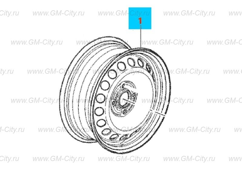 Диск колесный Cobalt R4 R-15 GM