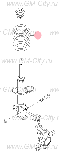Пружина амортизатора солярис