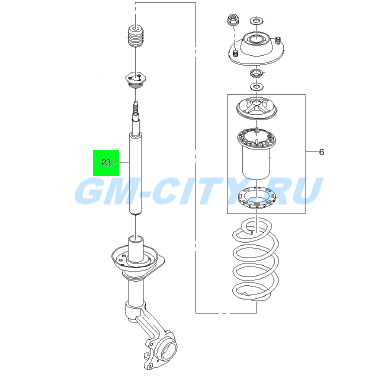 Шевроле Ланос Амортизатор Передний