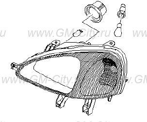Фары передние и задние, противотуманные для Шевроле Реззо в кузове ...