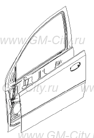 Dver Perednyaya Levaya Z Dveri Kupit Dlya Chevrolet Aveo T255 96897363