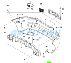 Бампер передний в сборе Chevrolet Aveo T200