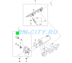 Клапан холостого хода 1.4l Chevrolet Aveo T200