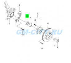 Подшипник передней ступицы Chevrolet Lacetti