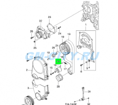 Ролик  грм натяжной  1,2 Chevrolet Spark M200