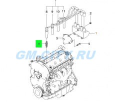 Свеча зажигания 1,4 1,6 Chevrolet Rezzo