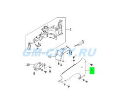 Крыло переднее правое Chevrolet Lanos