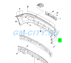 Бампер передний Chevrolet Lanos