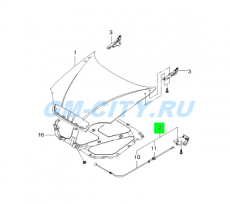 Трос капота Chevrolet Lanos