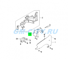 Подкрылок передний lh Chevrolet Lanos