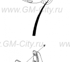 Брызговик передний правый Chevrolet Rezzo