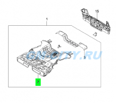 Пол багажника Chevrolet Lanos