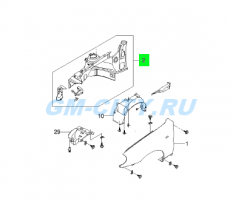 Арка колеса правая Chevrolet Lanos