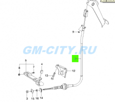 Трос сцепления Chevrolet Aveo T250