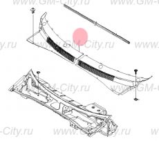 Панель ветрового стекла правая Chevrolet Rezzo