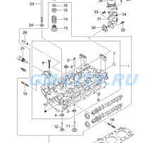 Прокладка головки блока 1.4l 16v Chevrolet Aveo T250