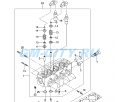 Прокладка гбц 1.4l 8v Chevrolet Aveo T200